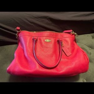 Coach Mini Sage Carryall in Fushia